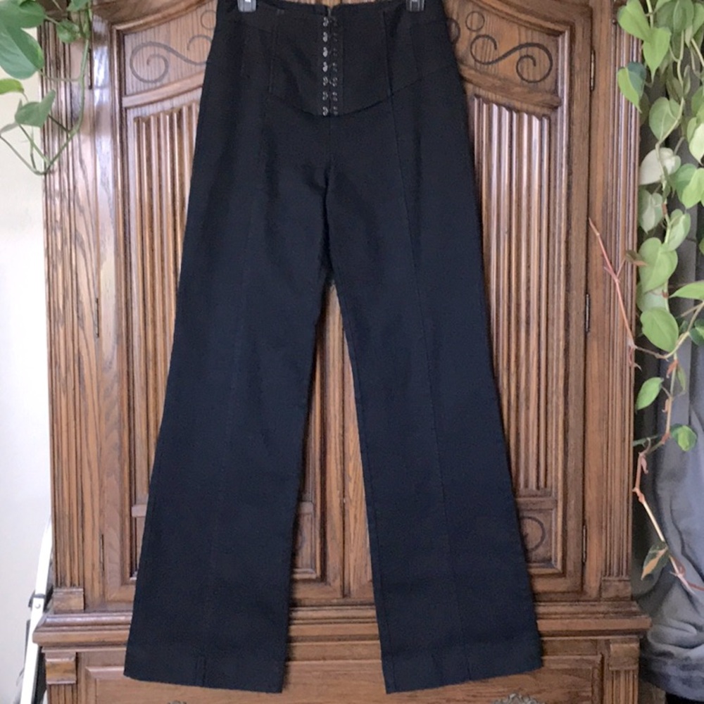 ****SOLD****Black Nanette Lenore High Waisted Wide Leg Denim Pant